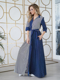 Платья ISSA Plus модель 12525_blue Фото