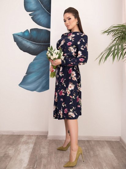 Сукні ISSA Plus модель 12512_blue — фото - INTERTOP