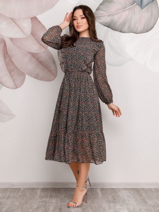 Платья ISSA Plus модель 12483_black Фото