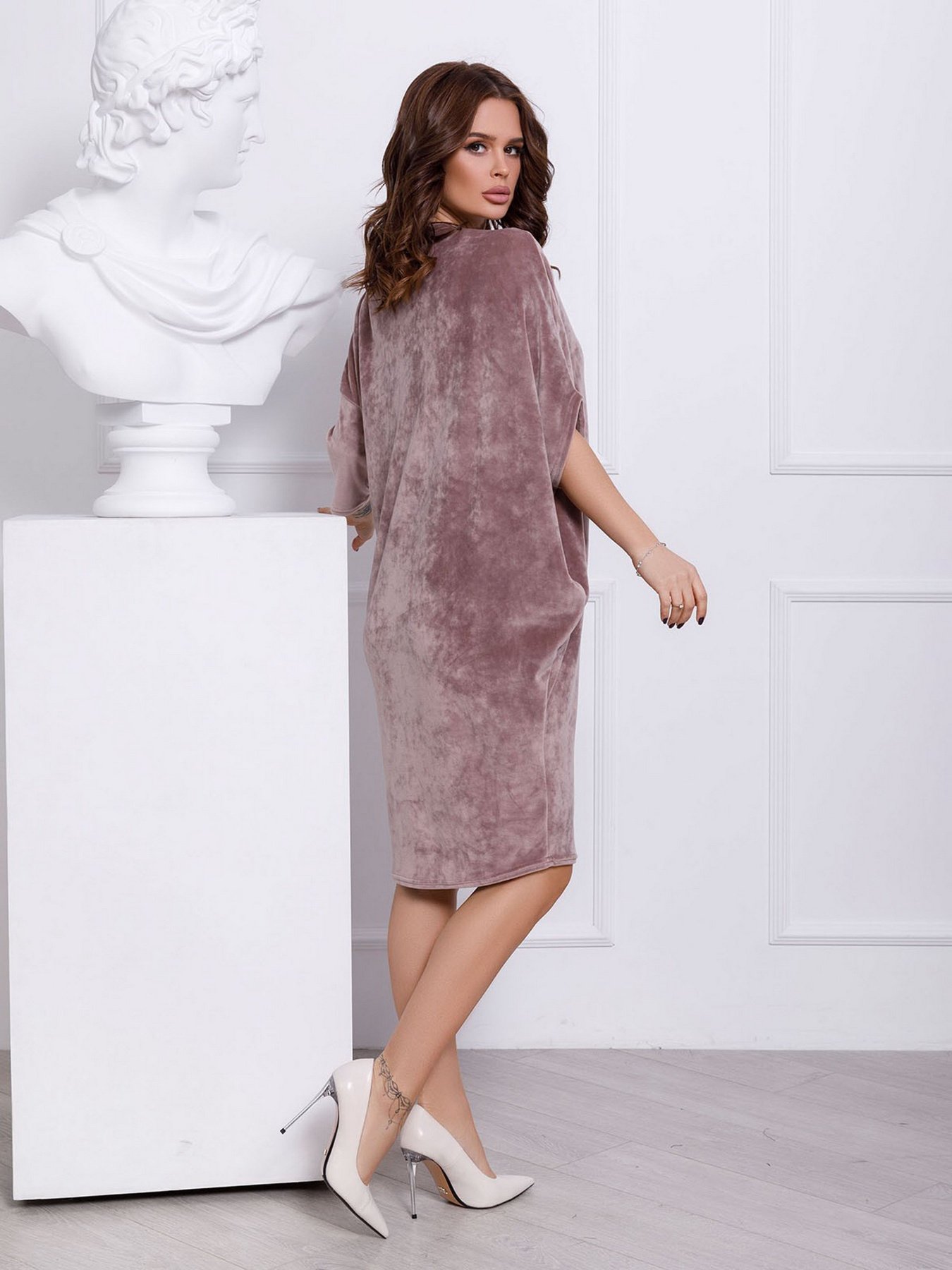 Платье мини ISSA Plus модель 12338_beige Фото