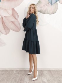 Платье мини ISSA Plus модель 12252_green Фото