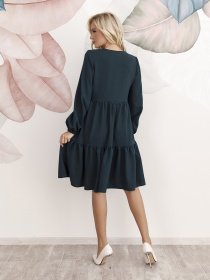 Платье мини ISSA Plus модель 12252_green Фото