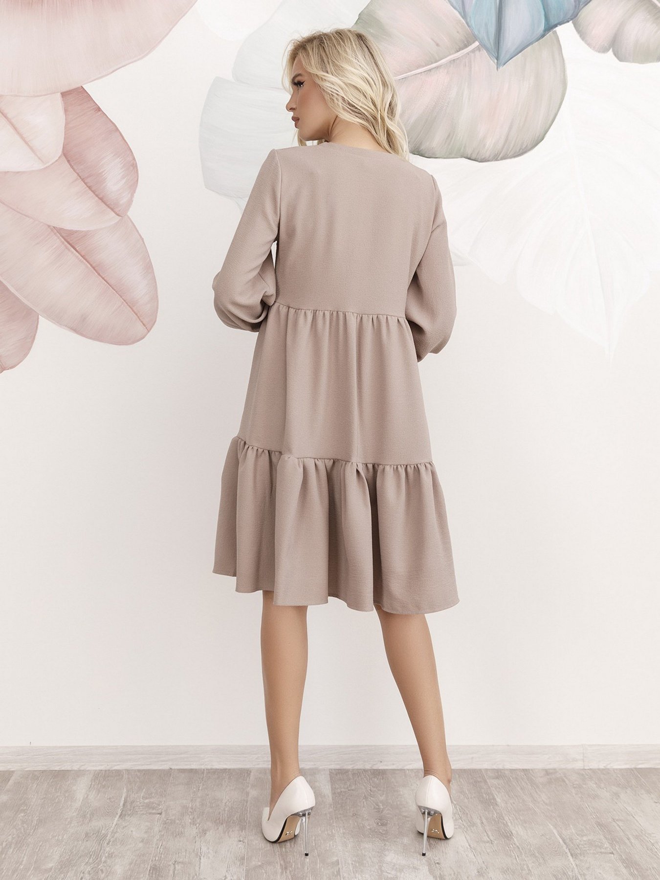 Платья ISSA Plus модель 12252_beige Фото