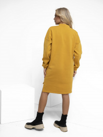 Платье мини ISSA Plus модель 12221_mustard Фото