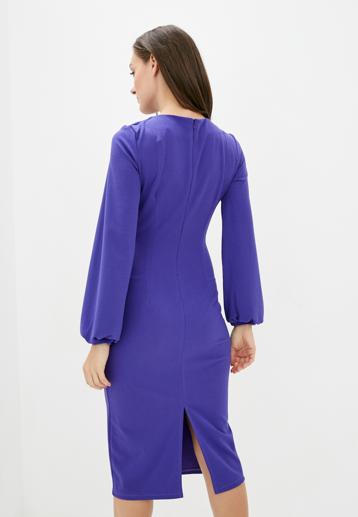 Платье миди ISSA Plus модель 12206_lilac Фото