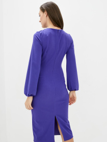 Платье миди ISSA Plus модель 12206_lilac Фото