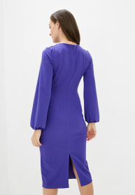 Платье миди ISSA Plus модель 12206_lilac Фото