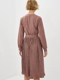 Платье миди ISSA Plus модель 12196_darkbeige Платье миди ISSA Plus модель 12196_darkbeige Фото