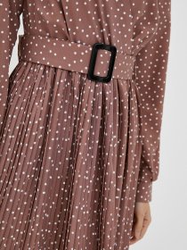 Платье миди ISSA Plus модель 12196_darkbeige Платье миди ISSA Plus модель 12196_darkbeige Фото