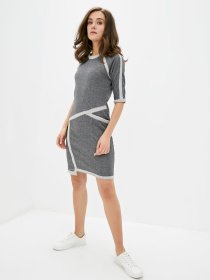 Платье мини ISSA Plus модель 12177_grey Фото