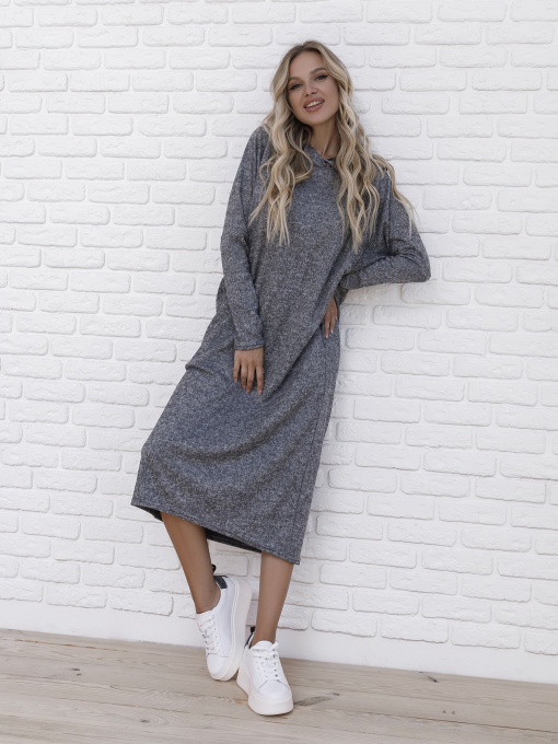 Платье миди ISSA Plus модель 12131_grey Фото