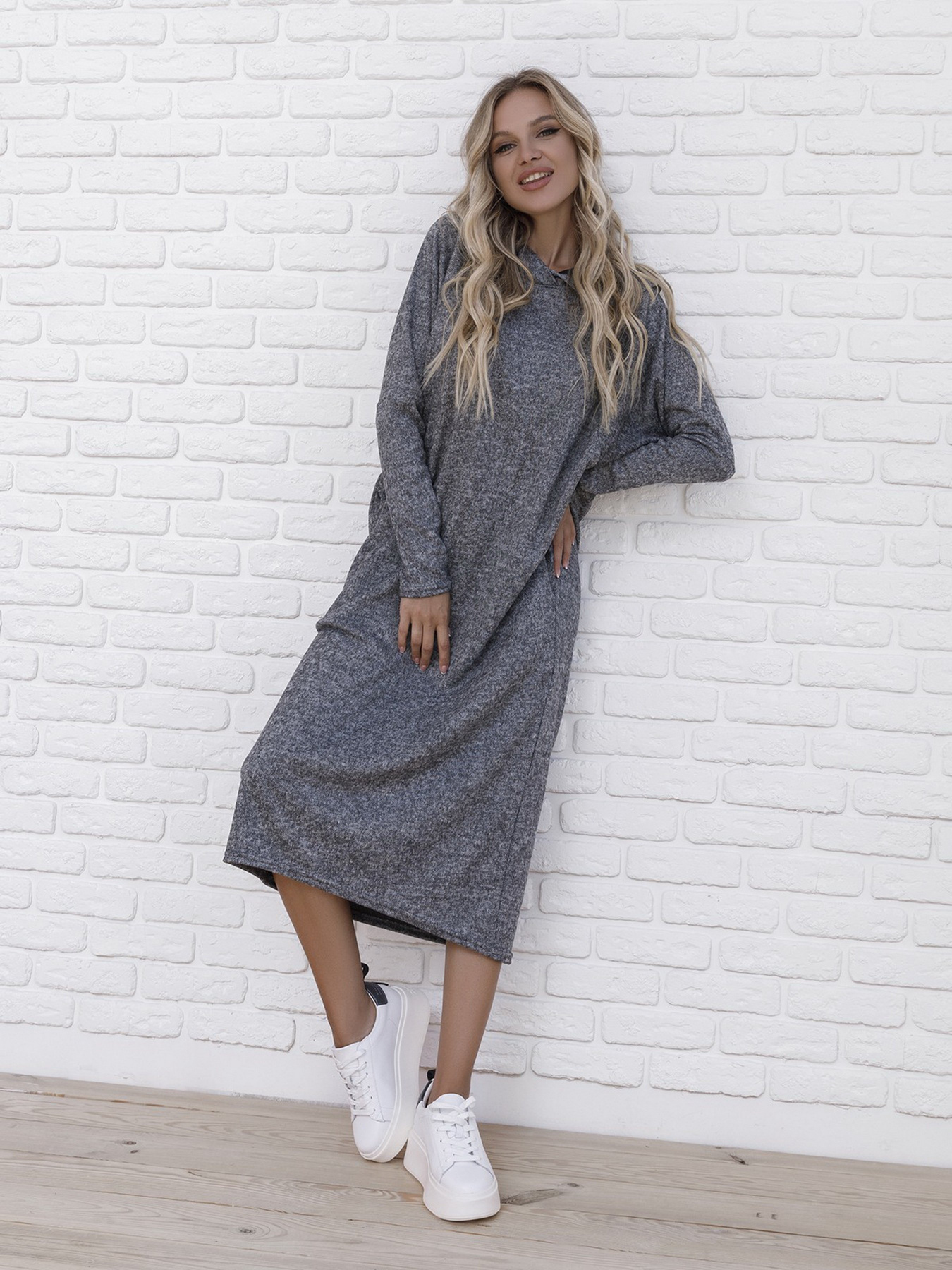 Сукня міді ISSA Plus модель 12131_grey Фото