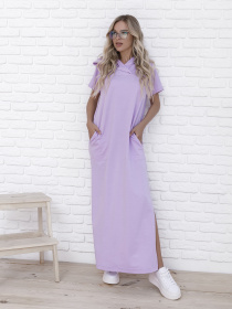 Сукня максі ISSA Plus модель 12091_lilac Фото
