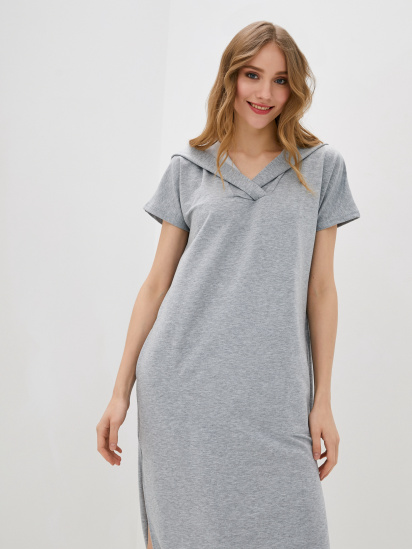 Сукня максі ISSA Plus модель 12091_grey — фото - INTERTOP