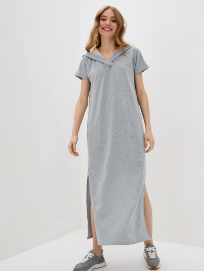 Сукня максі ISSA Plus модель 12091_grey - фото