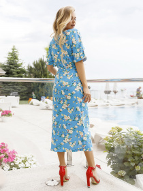 Платье миди ISSA Plus модель 11998_blue Фото