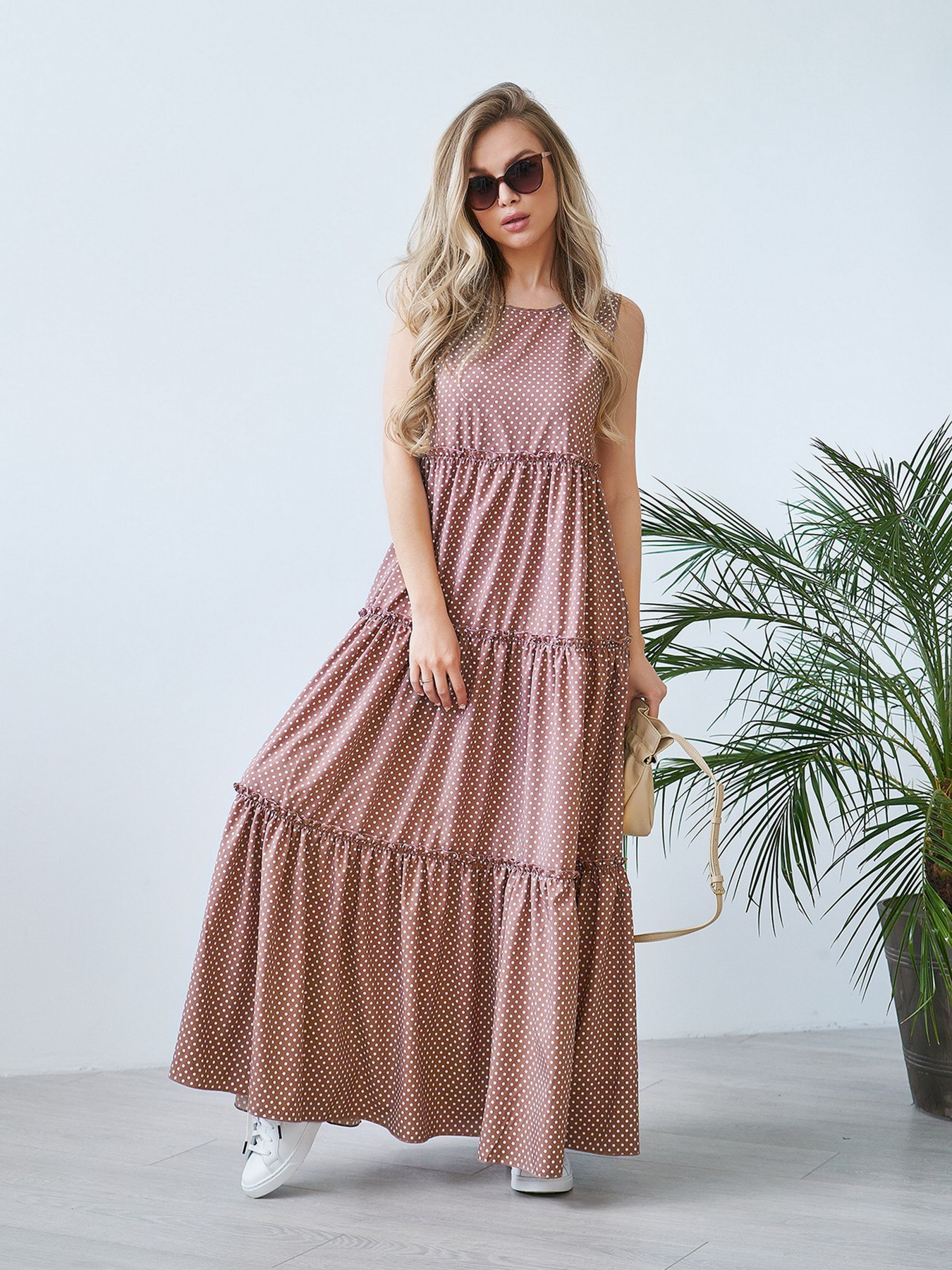 Платье макси ISSA Plus модель 11733_beige Фото