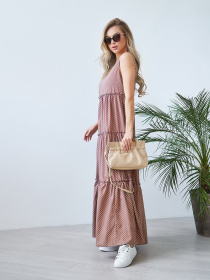 Платье макси ISSA Plus модель 11733_beige Платье макси ISSA Plus модель 11733_beige Фото