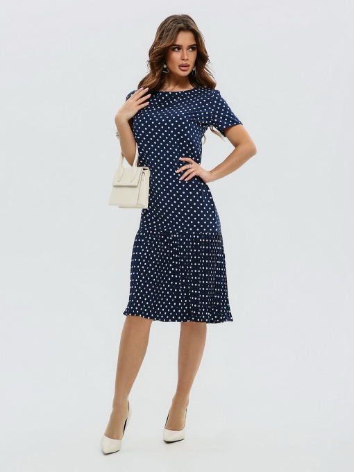 Платье миди ISSA Plus модель 11572_darkblue Фото