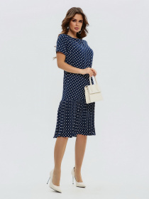 Платье миди ISSA Plus модель 11572_darkblue Платье миди ISSA Plus модель 11572_darkblue Фото