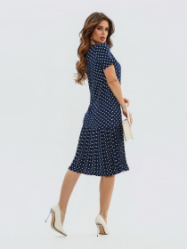 Платье миди ISSA Plus модель 11572_darkblue Платье миди ISSA Plus модель 11572_darkblue Фото