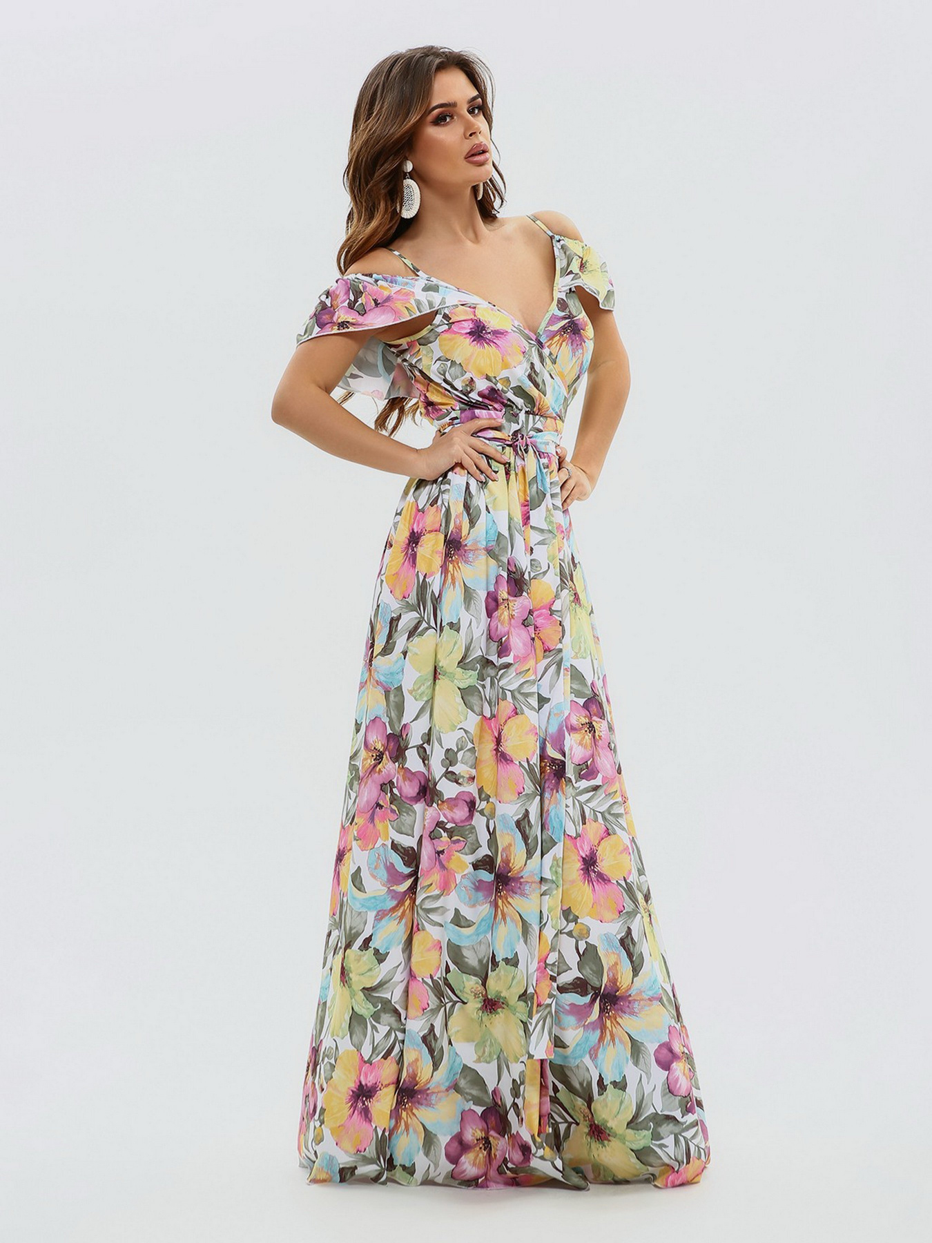 Платья ISSA Plus модель 11531_multicolor Фото