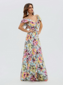 Платья ISSA Plus модель 11531_multicolor Фото