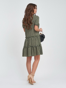 Платье мини ISSA Plus модель 11460A_khaki Фото