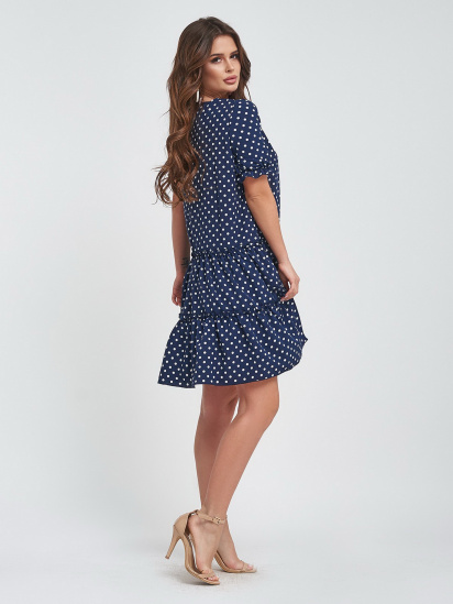 Сукня міні ISSA Plus модель 11460A_darkblue — фото 3 - INTERTOP