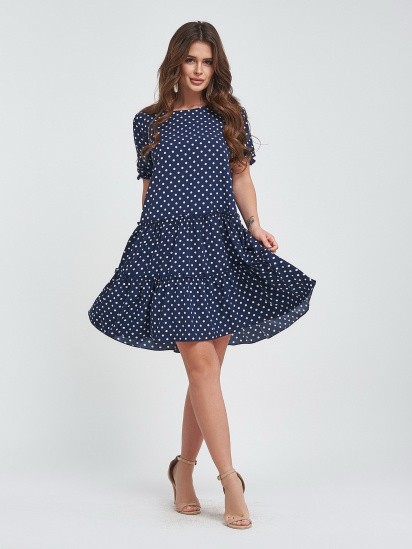 Сукня міні ISSA Plus модель 11460A_darkblue - фото