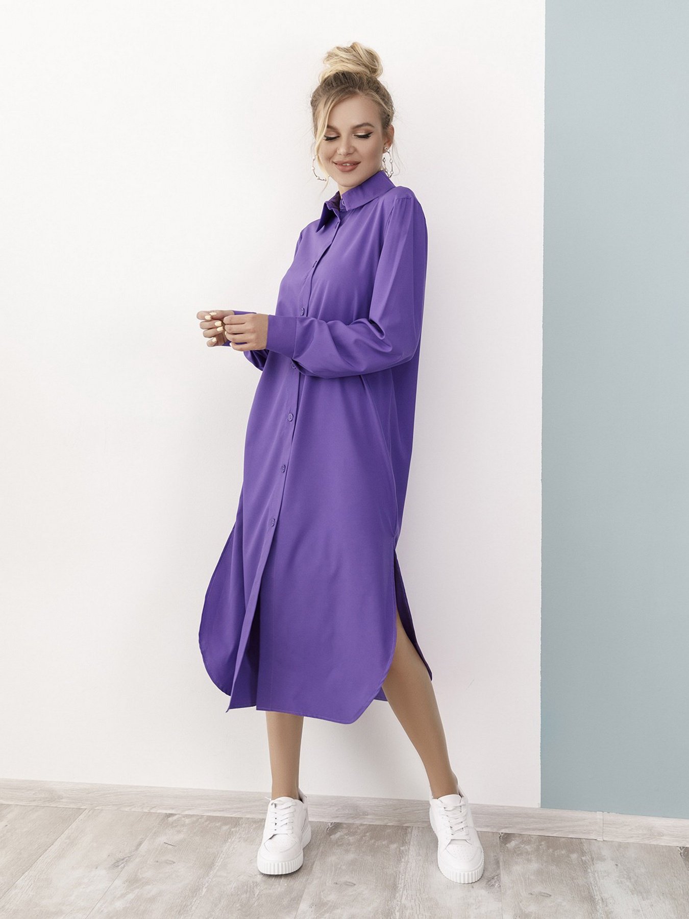 Платья ISSA Plus модель 11429_lilac Фото