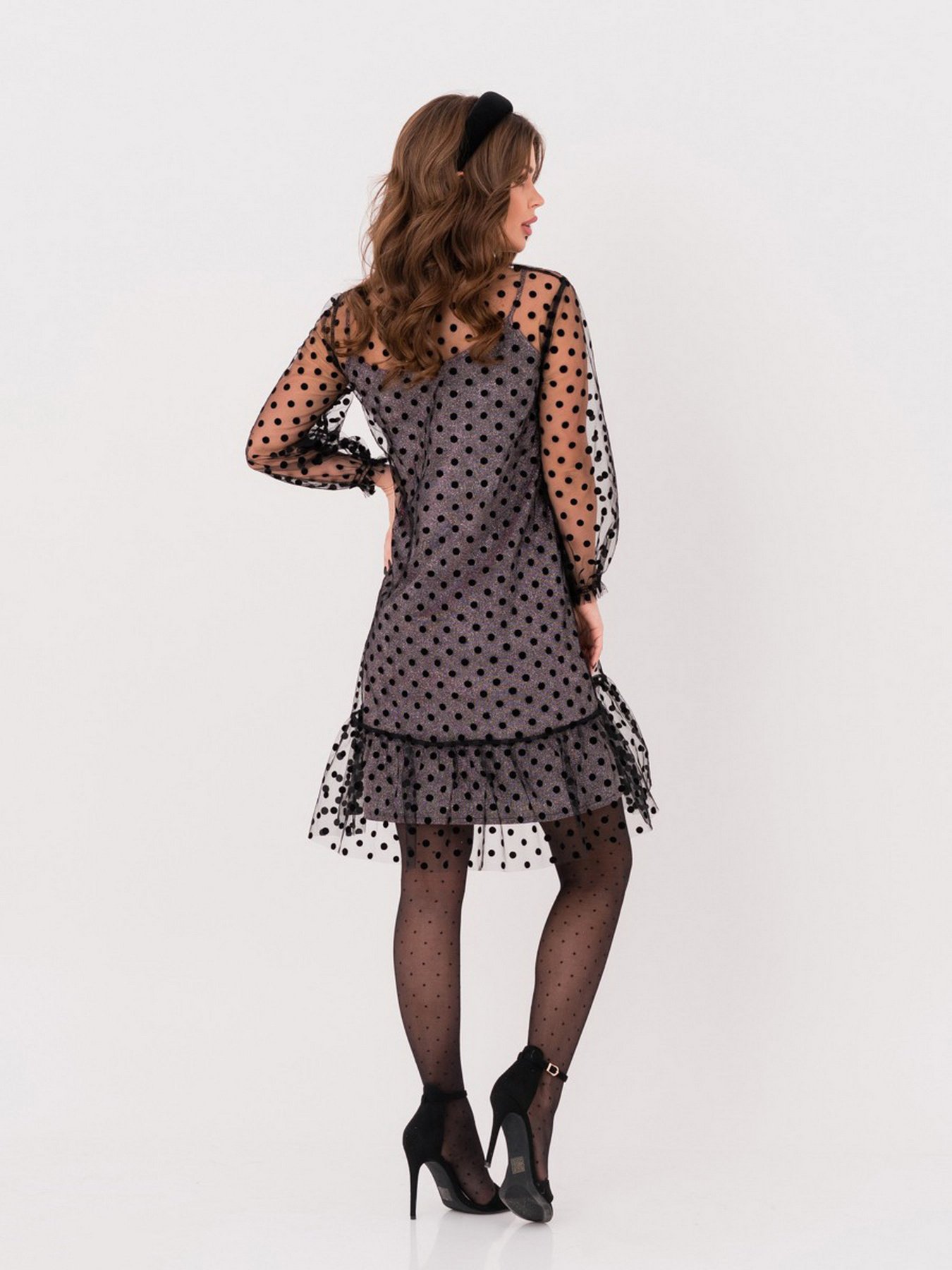 Платье мини ISSA Plus модель 11240_black Фото