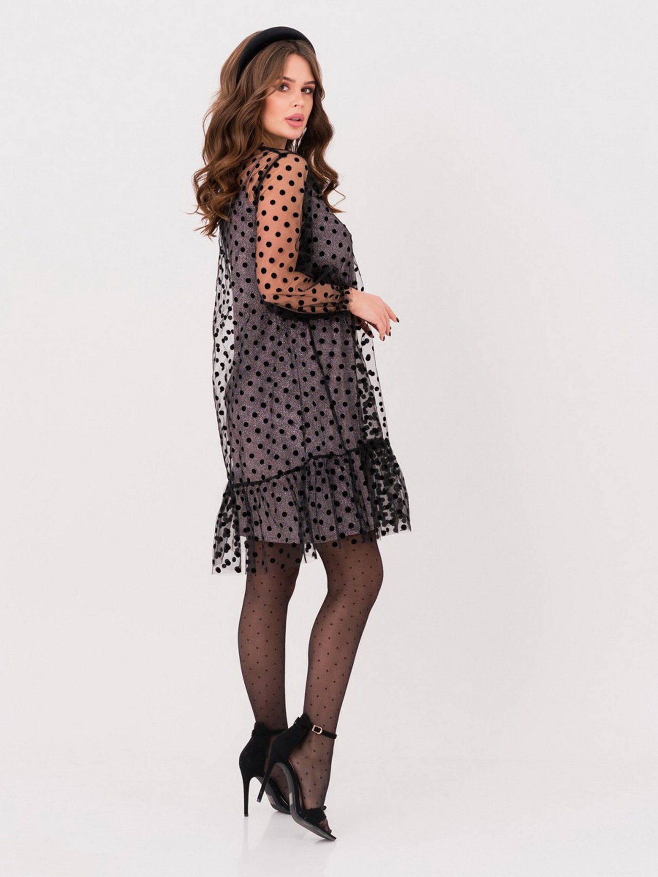 Платье мини ISSA Plus модель 11240_black Фото