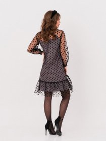 Платье мини ISSA Plus модель 11240_black Фото