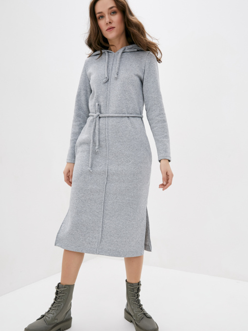 Платье миди ISSA Plus модель 11162_grey Фото
