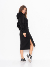 Платье миди ISSA Plus модель 11104_black Фото