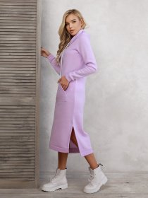 Платье миди ISSA Plus модель 11104_lilac Фото