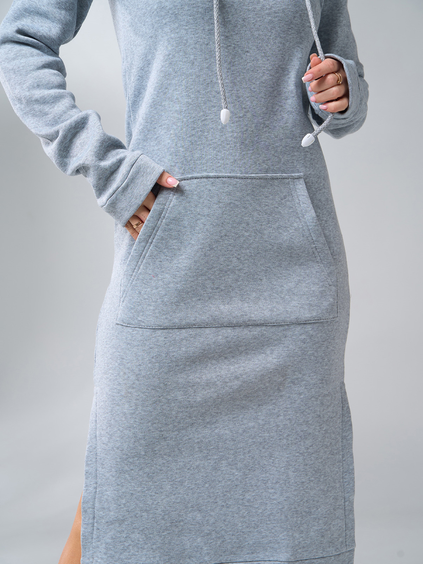 Платье миди ISSA Plus модель 11104_grey Фото