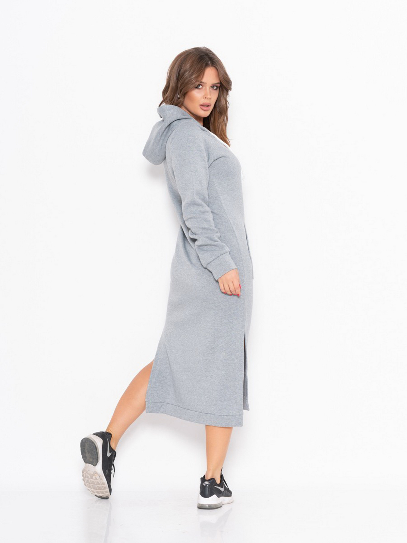 Платье миди ISSA Plus модель 11104_grey Фото