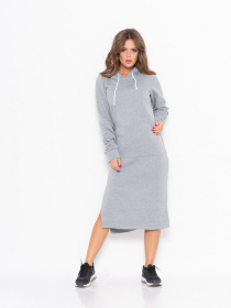 Платье миди ISSA Plus модель 11104_grey Фото