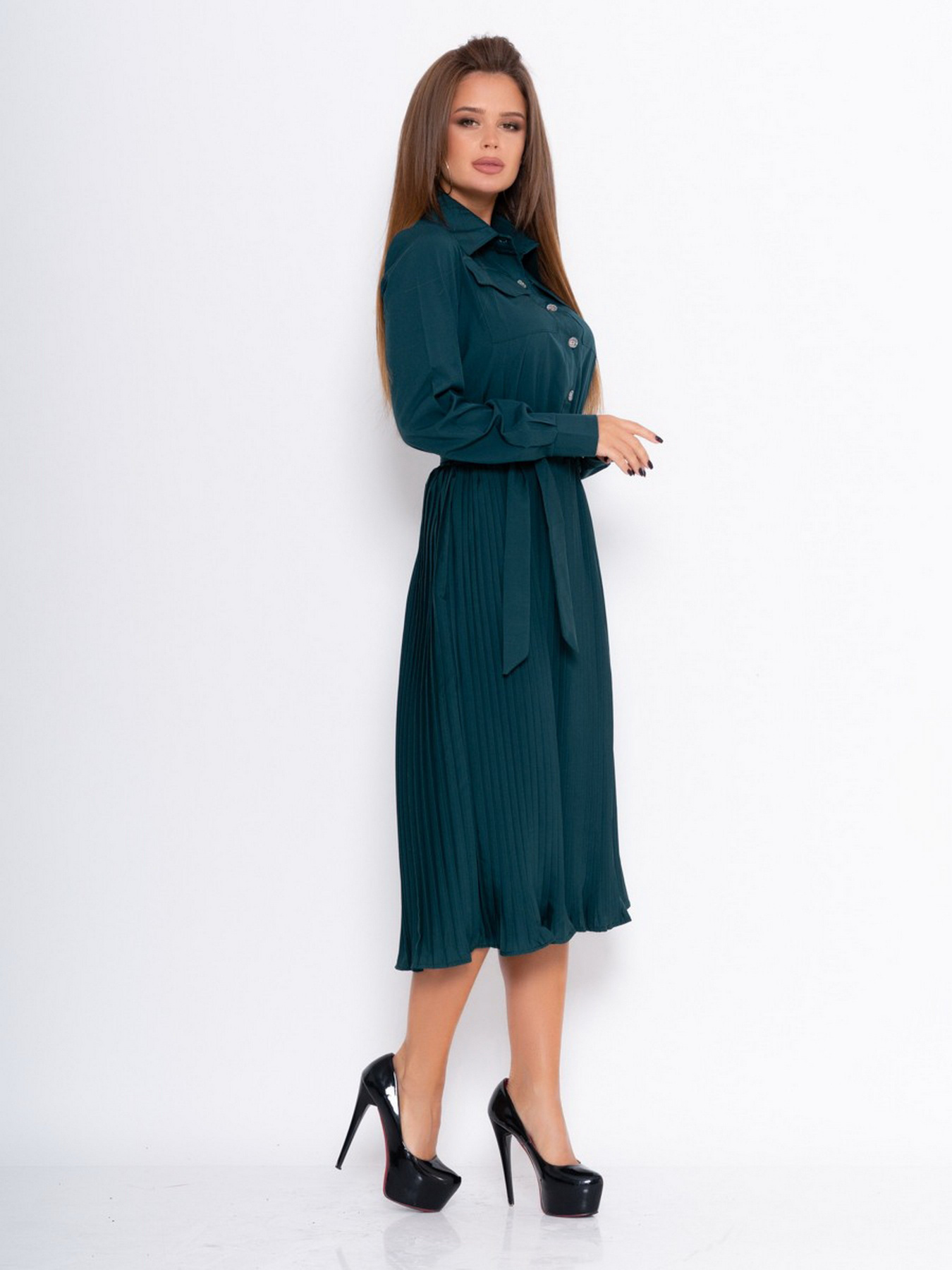 Платья ISSA Plus модель 11069_green Фото