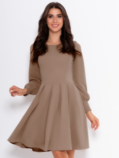 Сукня міні ISSA Plus модель 11060_beige - фото