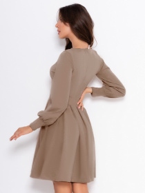 Платье мини ISSA Plus модель 11060_beige Фото