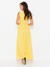 Платье макси ISSA Plus модель 10909_yellow Фото