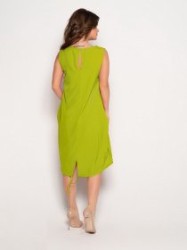 Сарафан ISSA Plus модель 10805_olive Сарафан ISSA Plus модель 10805_olive Фото