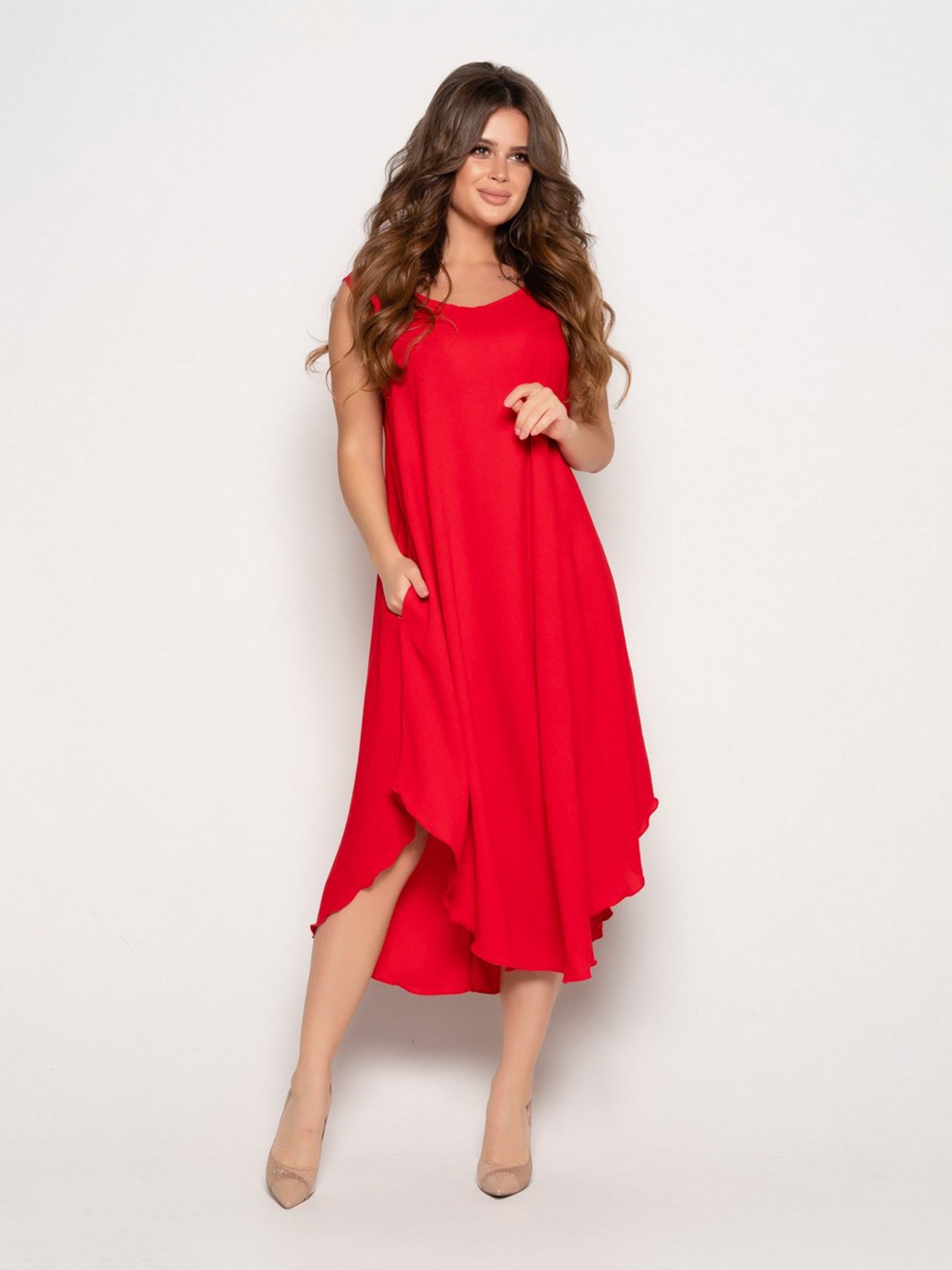 Сарафан ISSA Plus модель 10800_red Фото