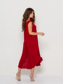 Сарафан ISSA Plus модель 10800_burgundy Сарафан ISSA Plus модель 10800_burgundy Фото