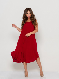 Сарафан ISSA Plus модель 10800_burgundy Сарафан ISSA Plus модель 10800_burgundy Фото