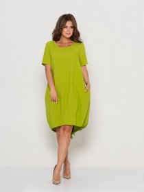 Платье мини ISSA Plus модель 10497_olive Фото