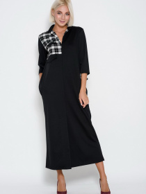 Платье макси ISSA Plus модель 10194_black Фото